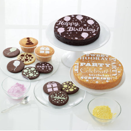 Stensil MF Cake and Cupcake 8 pc