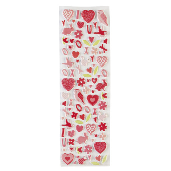 Valentine Foam Icon Stickers, 135 Pc