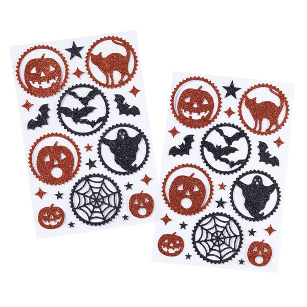 Klistremerker Halloween Glitter 2