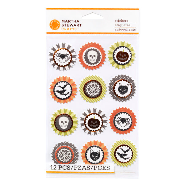 Klistremerker Halloween Runde