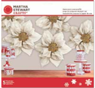 Pom-Poms Poisettia kits White, 5 stk