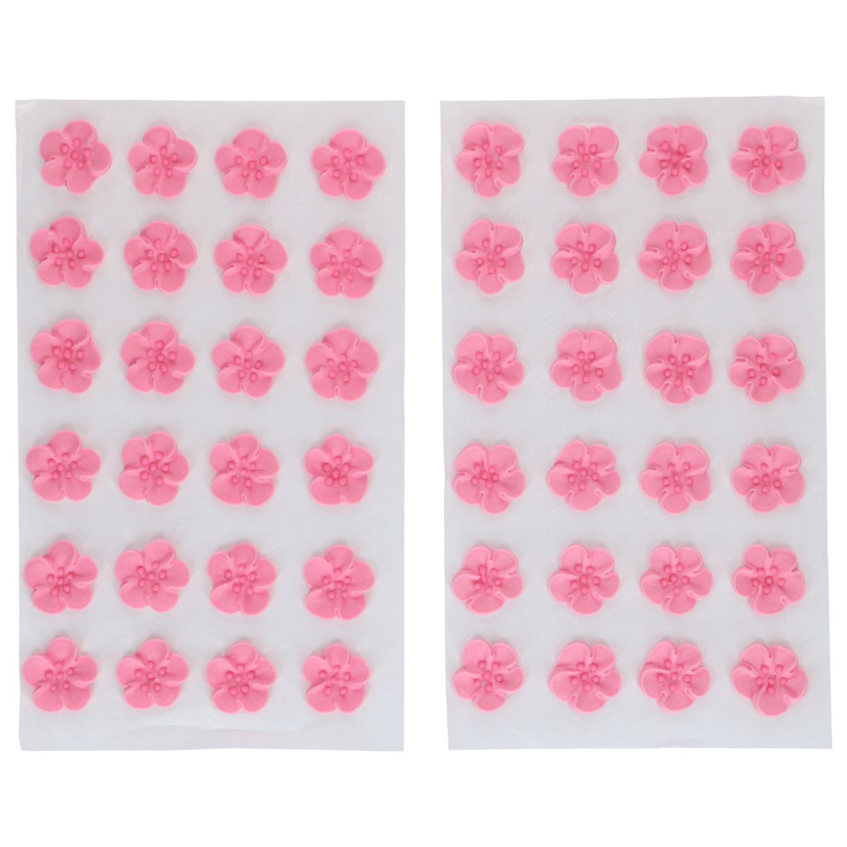 Kakepynt Spiselig Blomster Rosa 288 stk