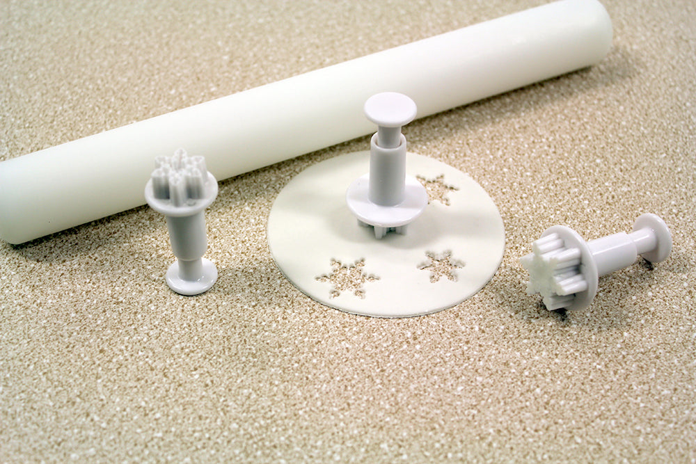 Utstikkersett Snøkrystall mini 3 stk 2