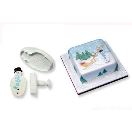 Utstikkersett Snømann 2 stk