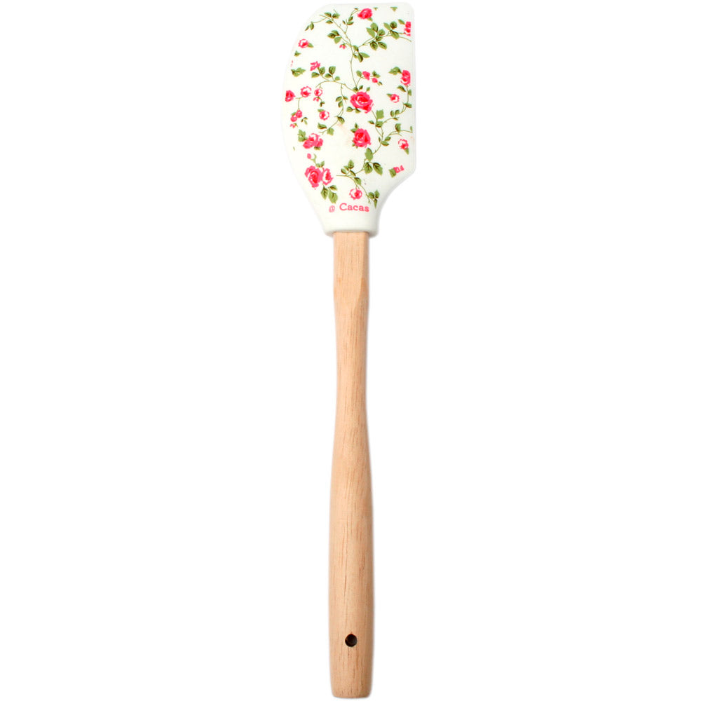 Slikkepott Rosa Blomster med treskaft