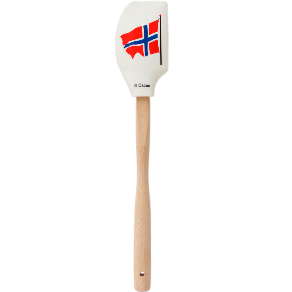 Slikkepott Flagg stort med treskaft
