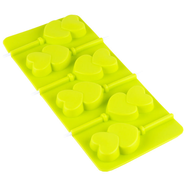 Silikonform Pops Hjerter, 6 stk