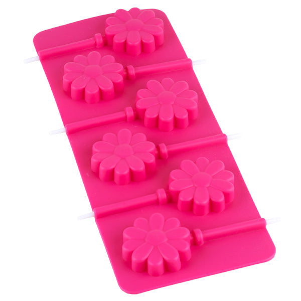 Silikonform Pops Daisy, 6 stk