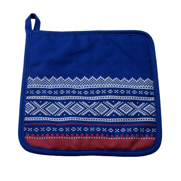 Gryteklut Marius mønster Blå