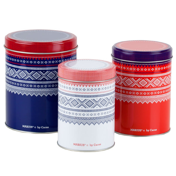 Kakebokser Marius, små, sett av 3 stk