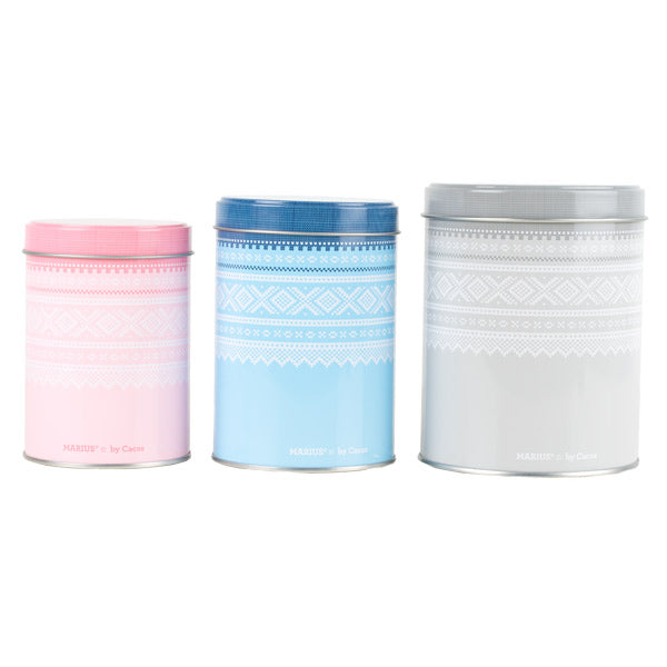 Kakebokser Marius Pastell, små, sett av 3 stk