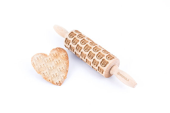 Kjevle tre Barn preger Teddybjørn