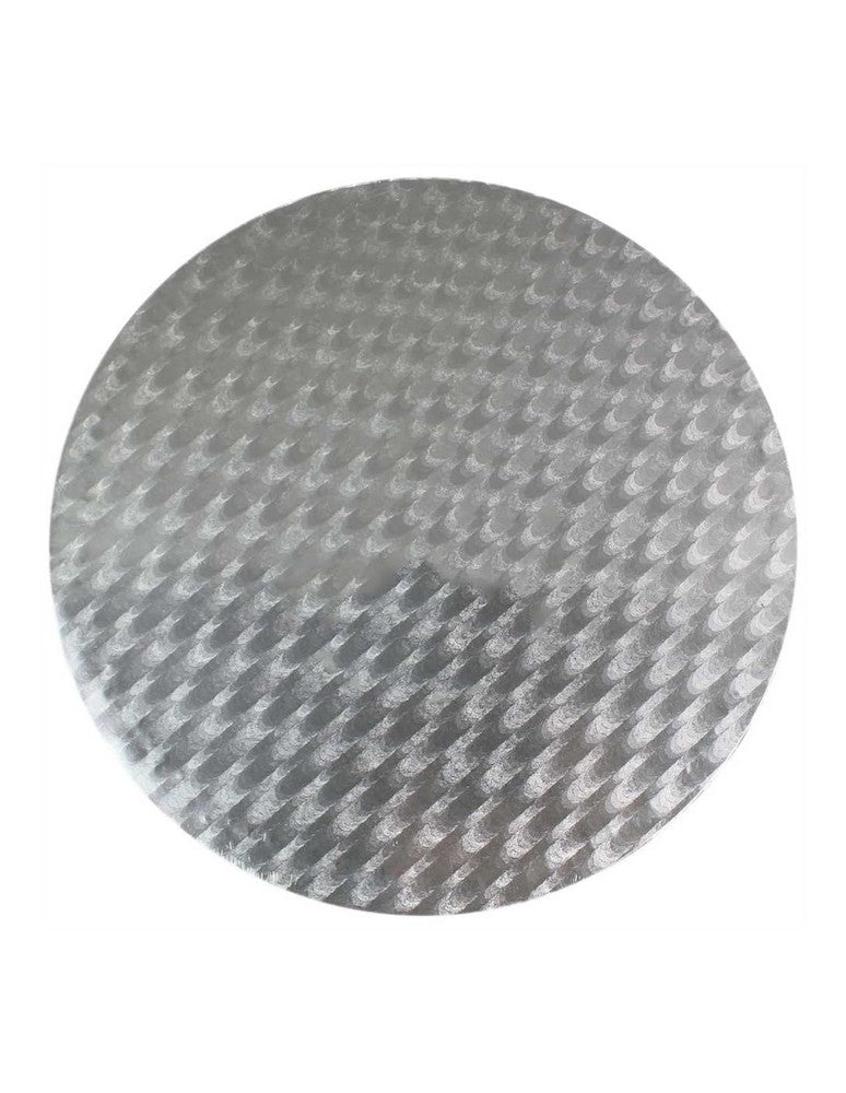 Kakebrett rundt, sølv 10cm 2