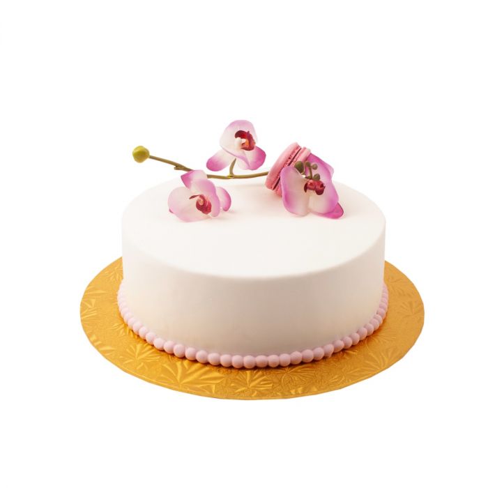 Kakebrett runde, 2pk, Gull 25 cm