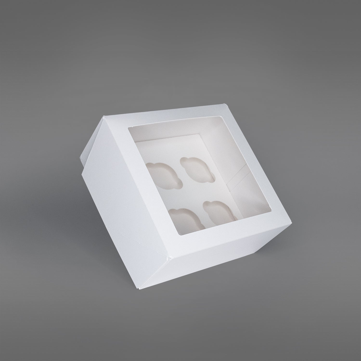 Muffinsboks Hvit for 6 stk Minimuffins, 10 pk