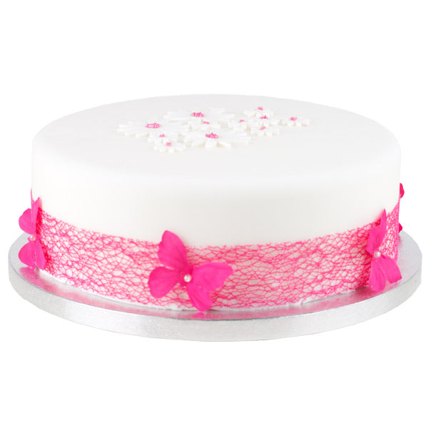 Kakebrett runde 12mm tykk, 2pk, Sølv 35cm 3