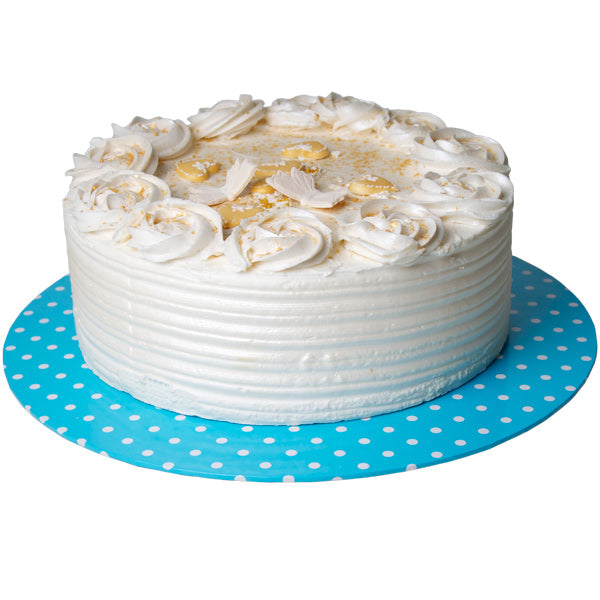 Kakebrett runde, 2pk, Lyseblå 30cm