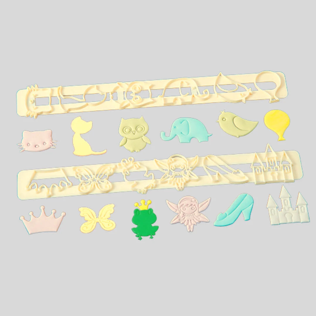 Utstikkerlinjaler med barnemotiver 2,5-4,5 cm
