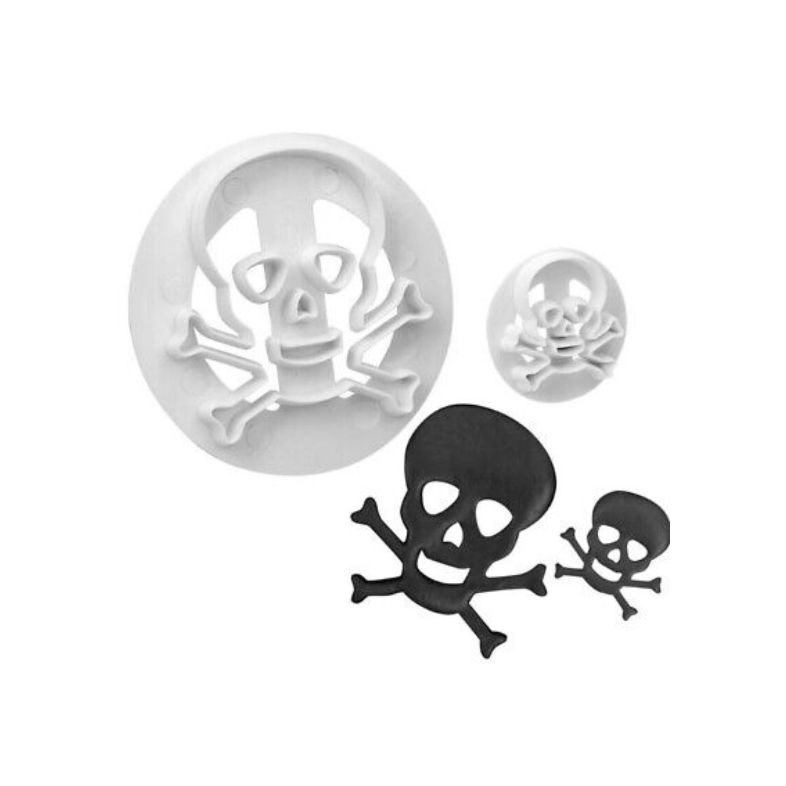 Utstikker Hodeskalle 3,5-6,5 cm, 2 deler