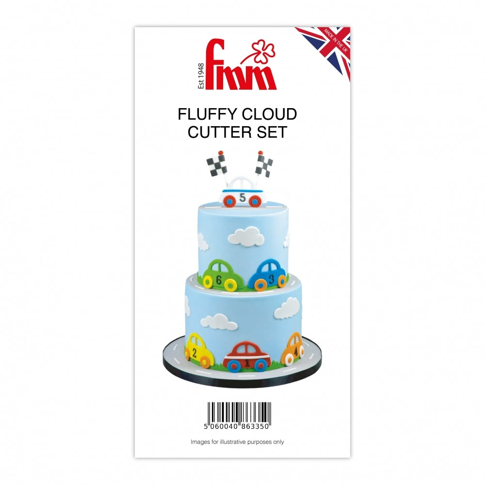 Utstikker Skyer, 5,5 - 7 cm, 5 deler