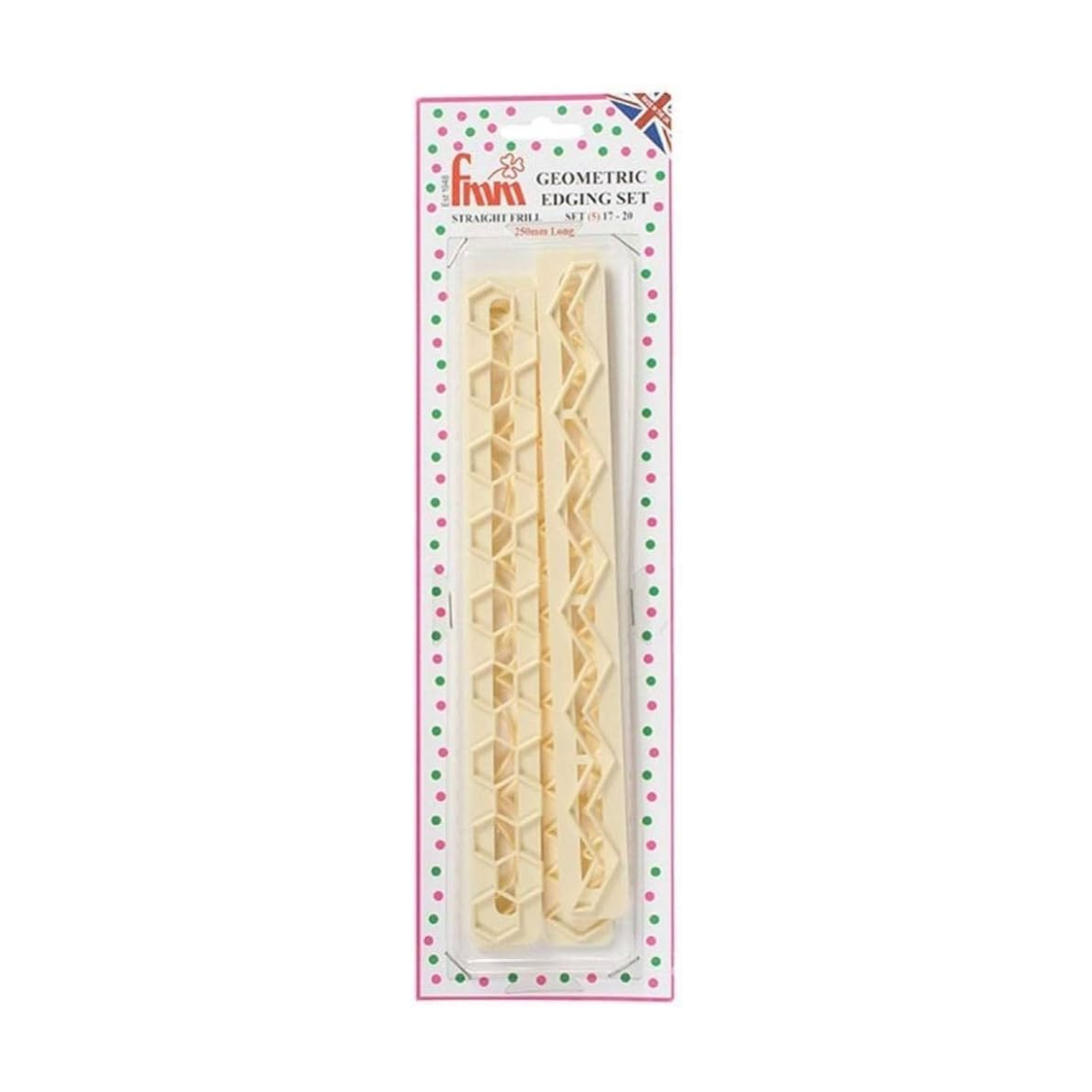 Utstikkerlinjal Geometric set, 4 stk