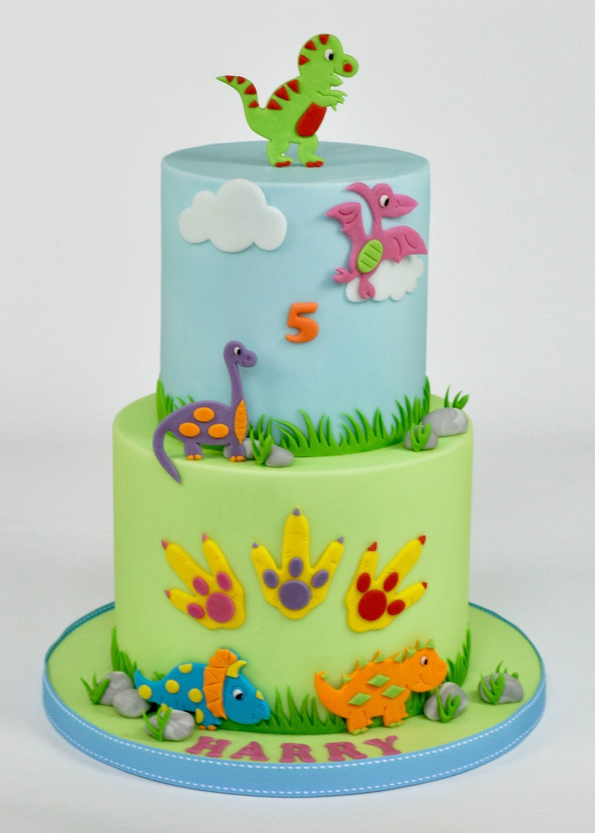 Utstikkerlinjaler Dinosaur, 5-7 cm, 2 deler