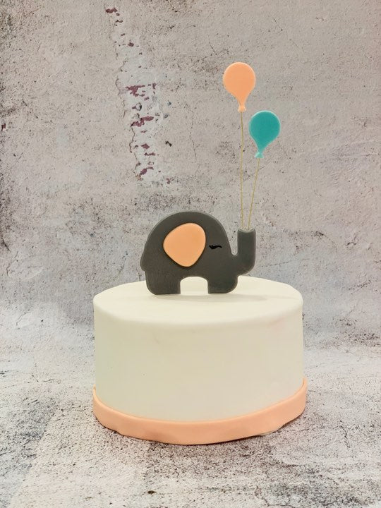 Utstikker Elefanter 2 deler, 8x7 og 6x4 cm 5