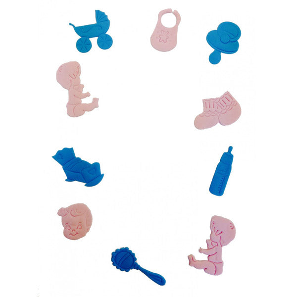 Utstikkerlinjaler med babymotiver 4-5 cm