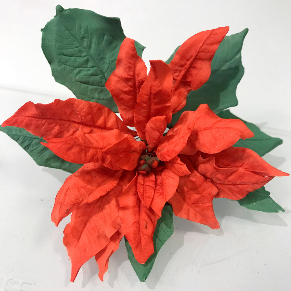 Utstikker Poinsettia/Julestjerne, 7 deler