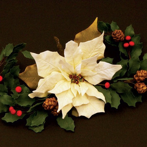 Utstikker Poinsettia/Julestjerne, 7 deler 3