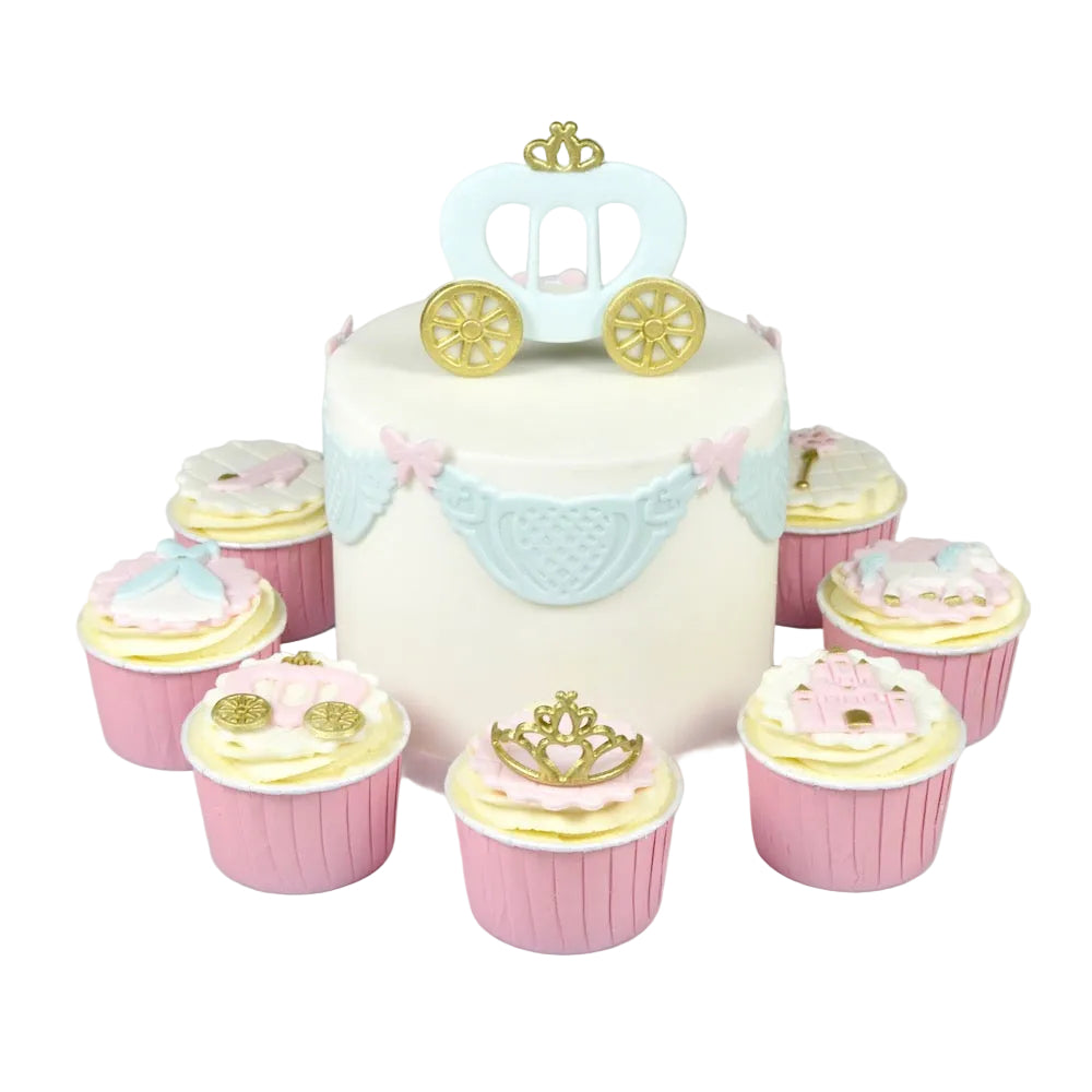 Utstikkersett Prinsessevogn, 3 deler, 10 cm 2