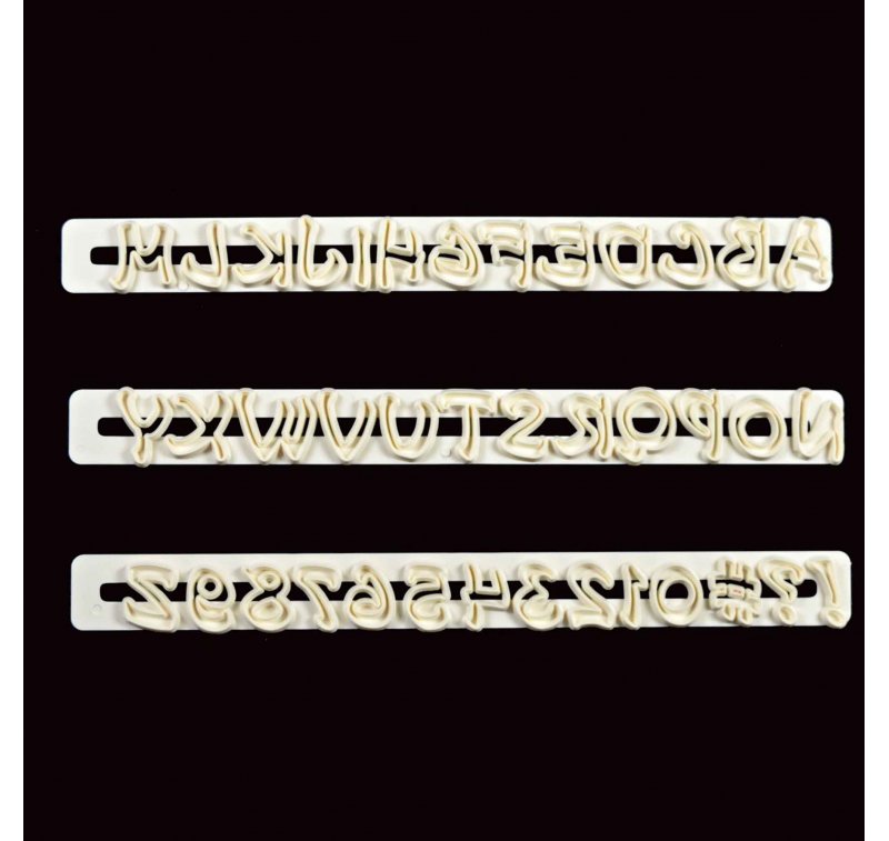 Utstikker Alfabet & Nummer sett, Magical 2cm 3