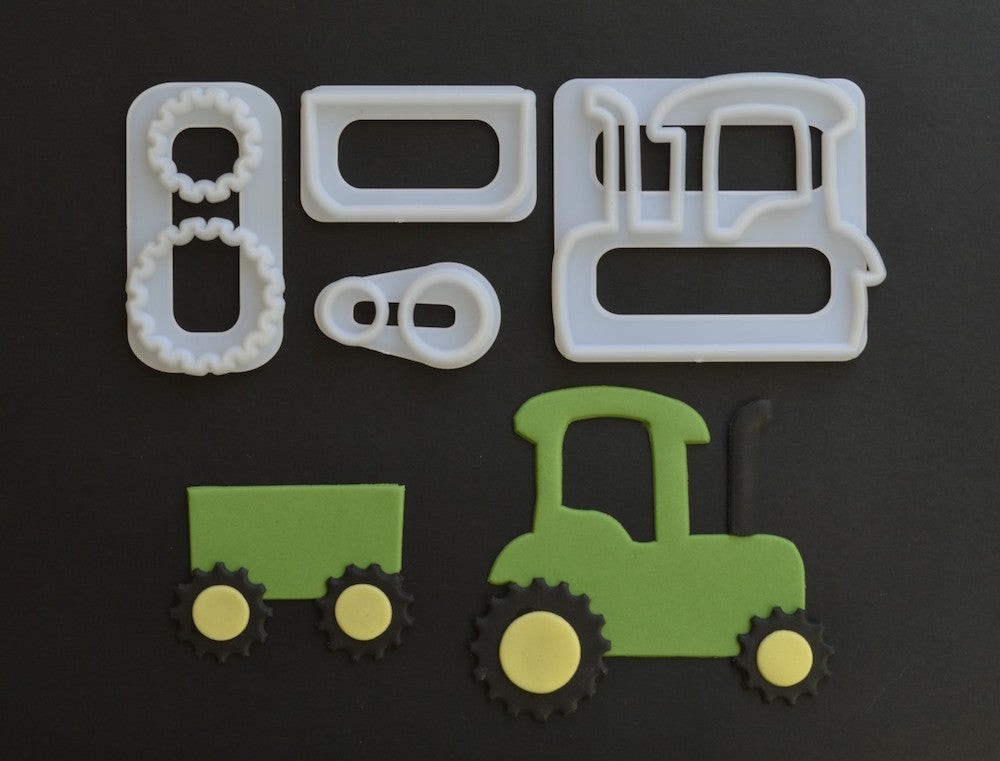 Utstikker Traktor, 4 deler 2