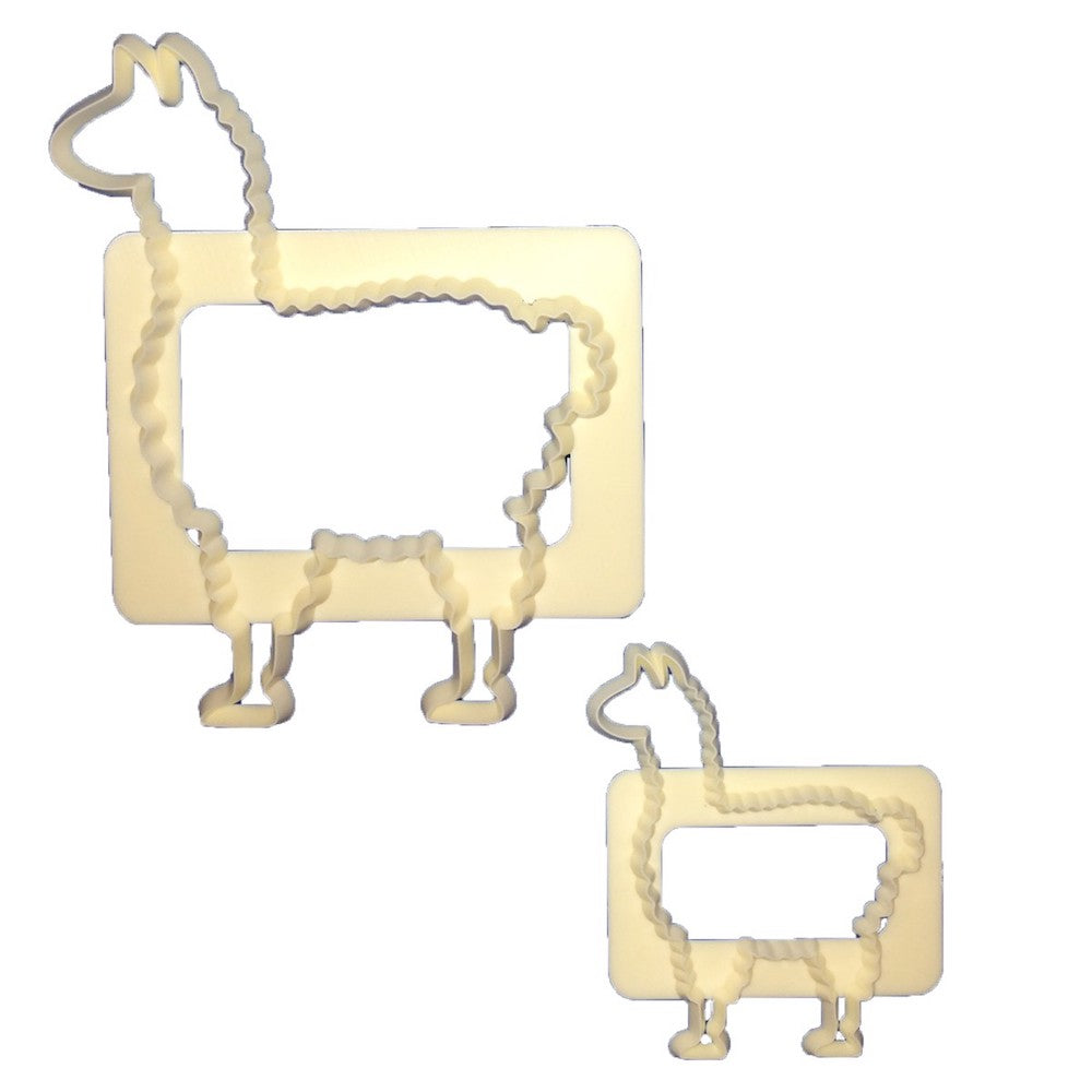 Utstikker Lama mor og baby, 2 deler
