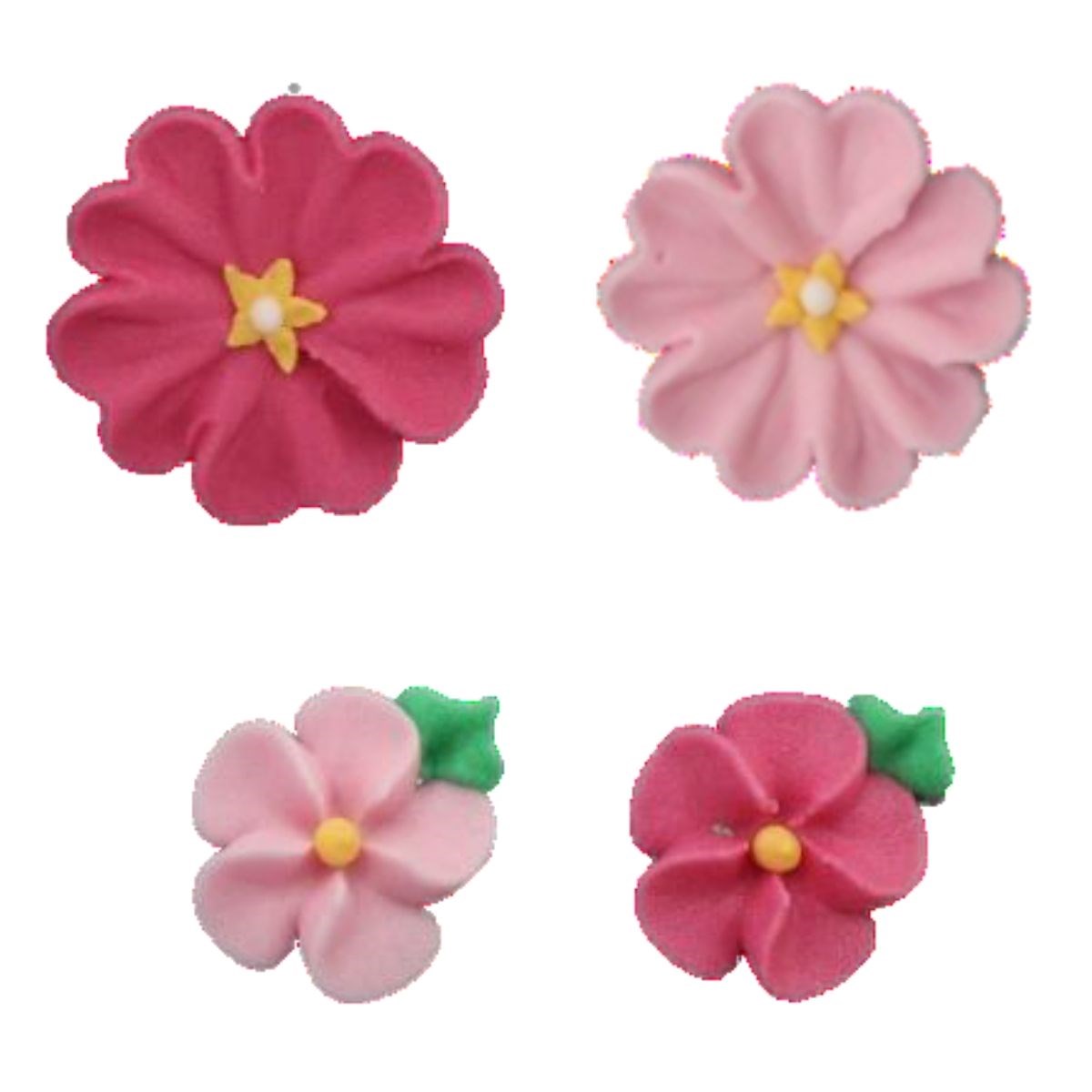 Kakepynt spiselig, Daisy Rosa 12 stk 2