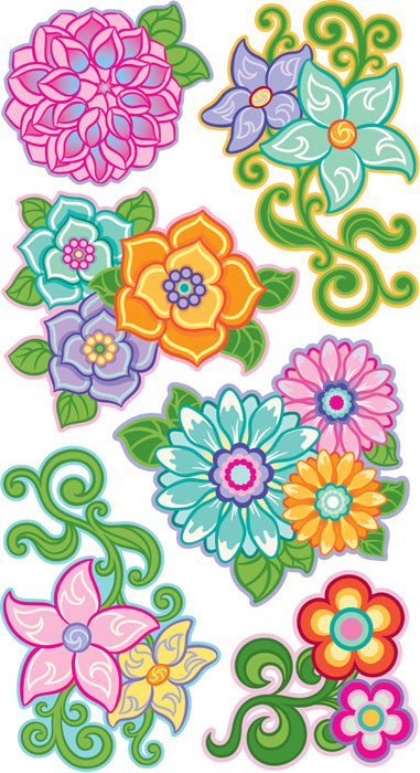 Stickers Flourishy Flowers