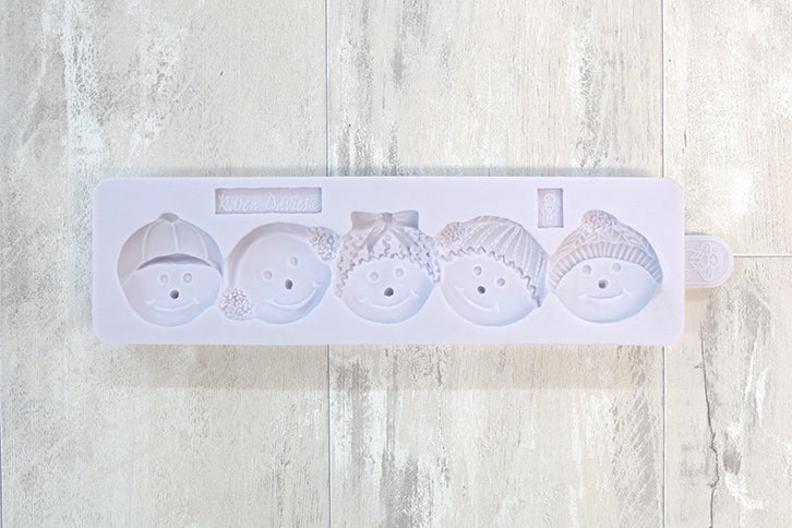 Mønsterform Silikon Snømann border