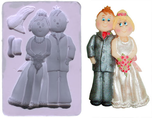Mønsterform Silikon Brudepar