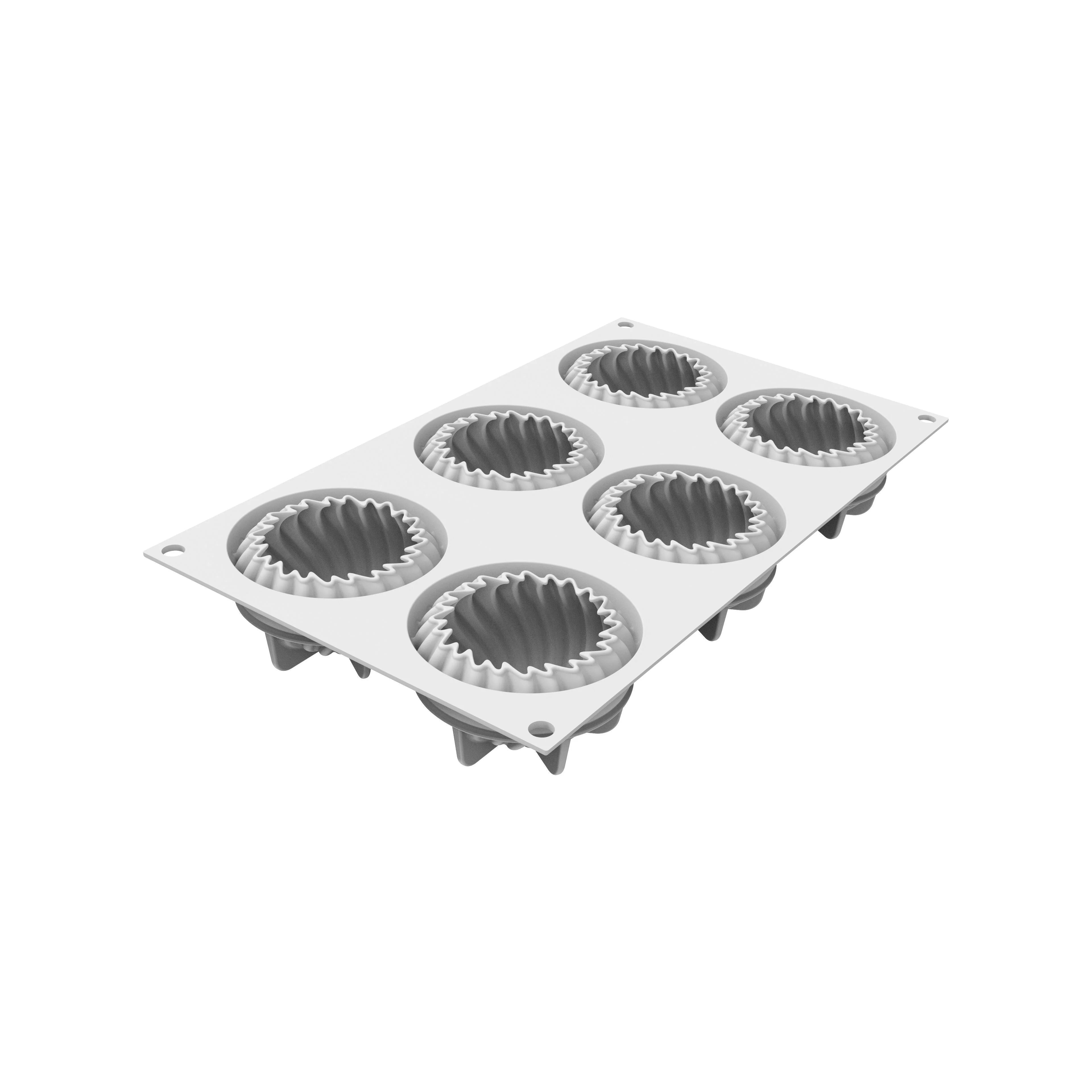 Silikonform Wave Mini Ø7,3cm H4cm 4