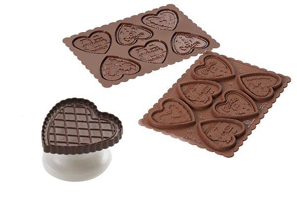 Cookiesett Silikon Hjerter CKC03