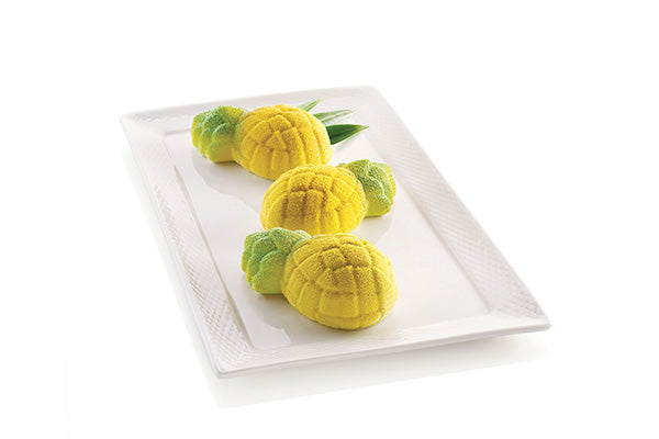 Silikonform Mini, Ananas, 5 hull