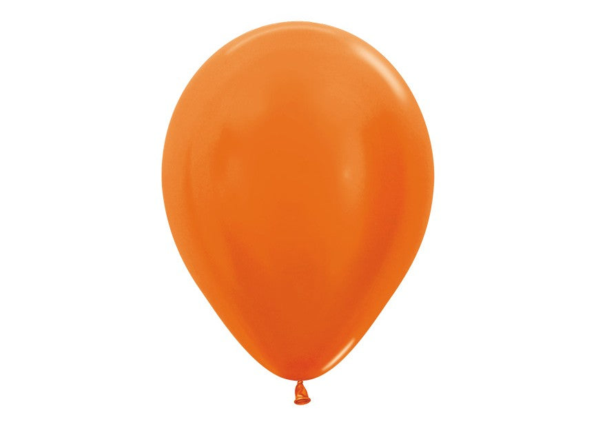 Ballonger Orange Metallic 30cm, 100 PK