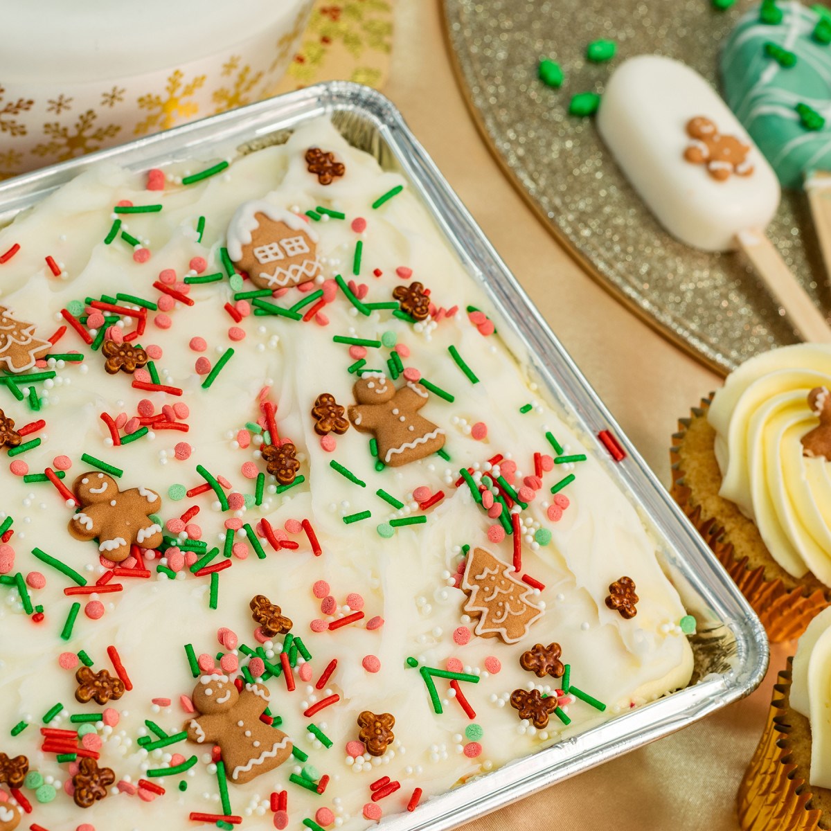 Kakedekorasjon Pepperkakehus ass 12stk 4