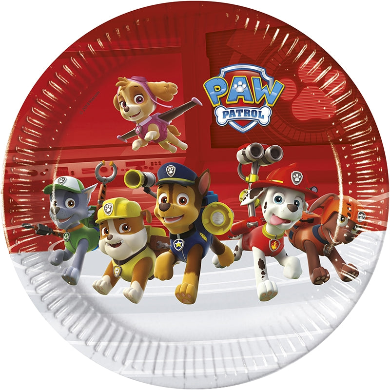 Papptallerken Paw Patrol Ready For Action 23 cm, 8