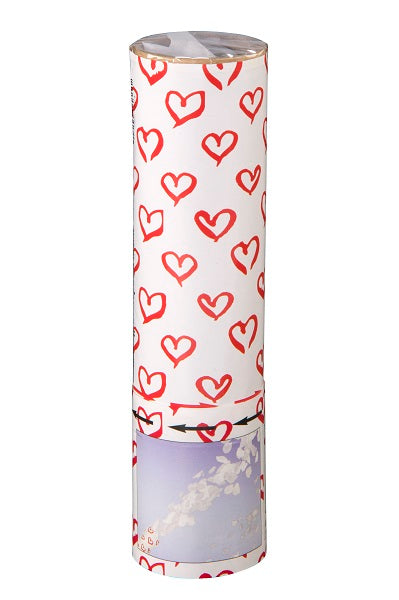 Partyregn 20 cm med Hvite Roseblader 2