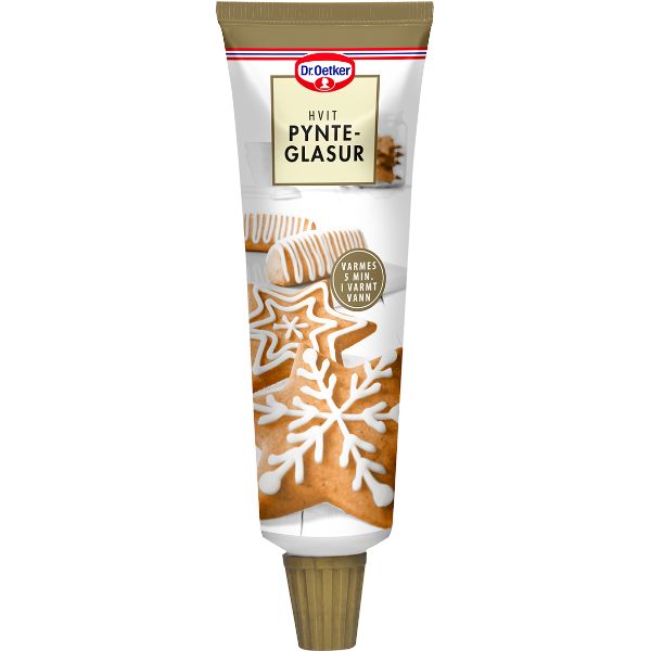 Pynteglasur Hvit 125g