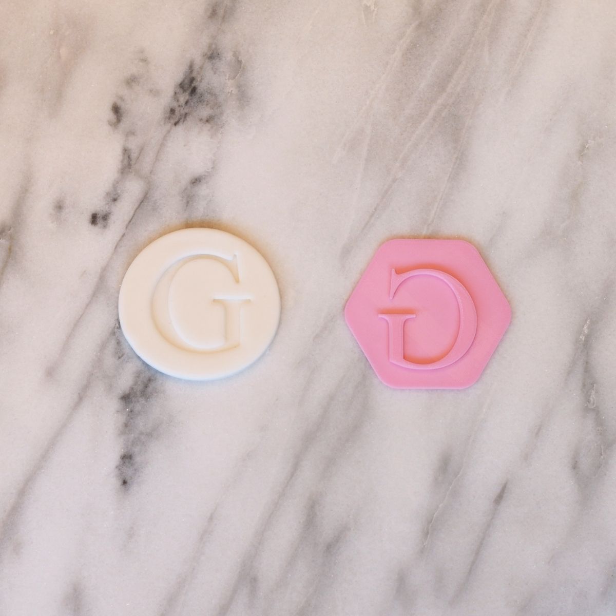 Fondantstempel Bokstav G, ca. 4 cm