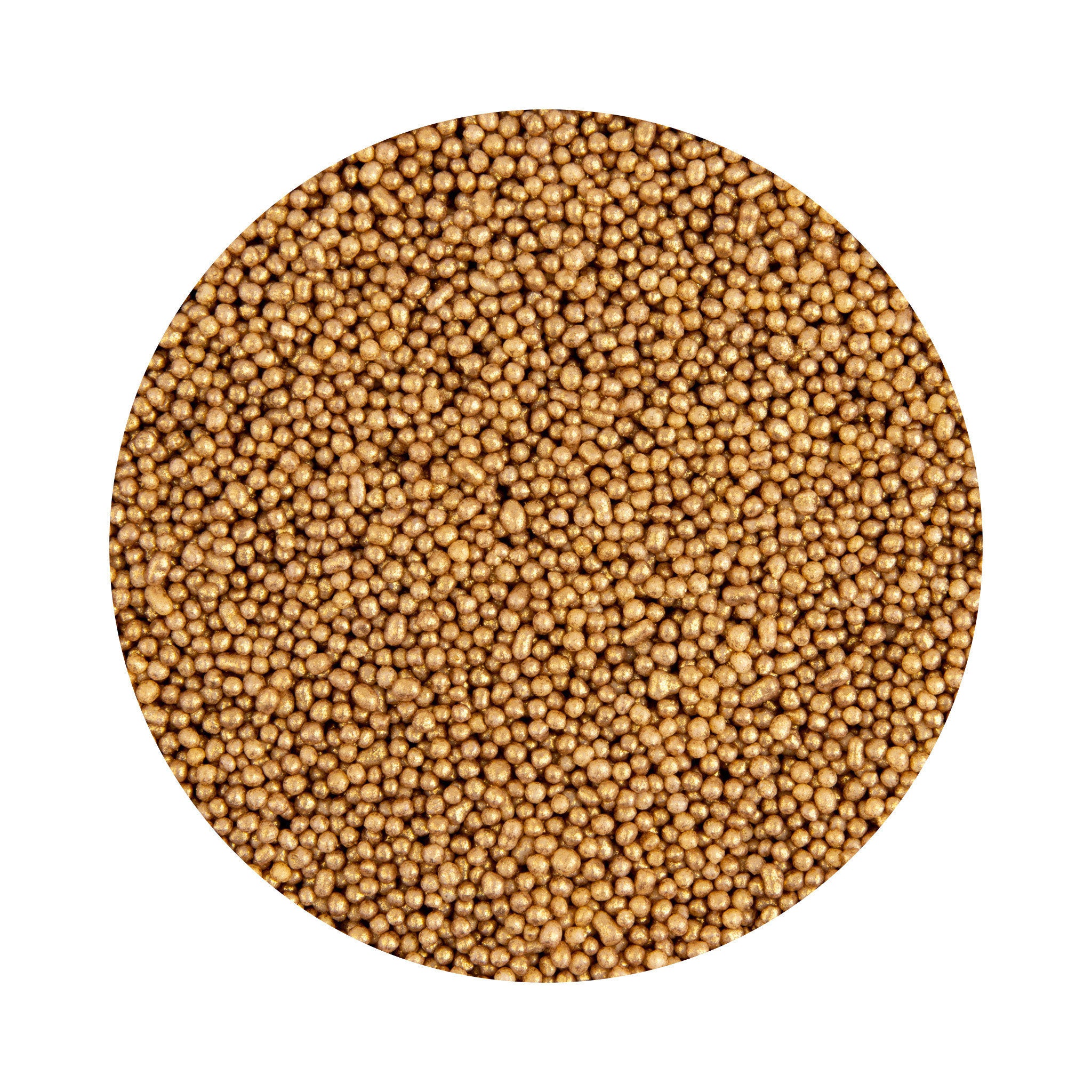 Kakestrø Miniperler Gull Metallic 1mm 90g