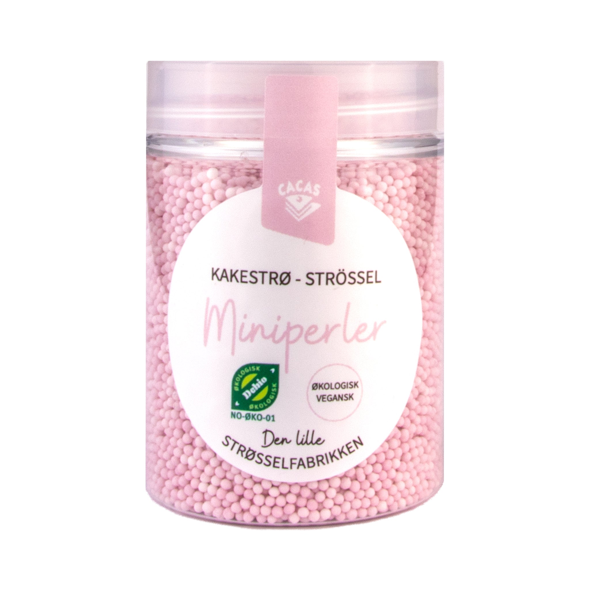 Kakestrø Miniperler Lilla Pastell Økologisk 1mm 90 2