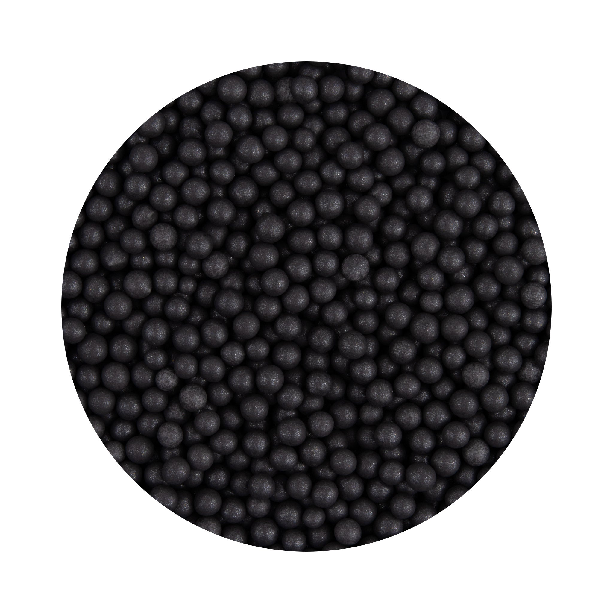 Kakestrø Perler Sort 4mm 90g